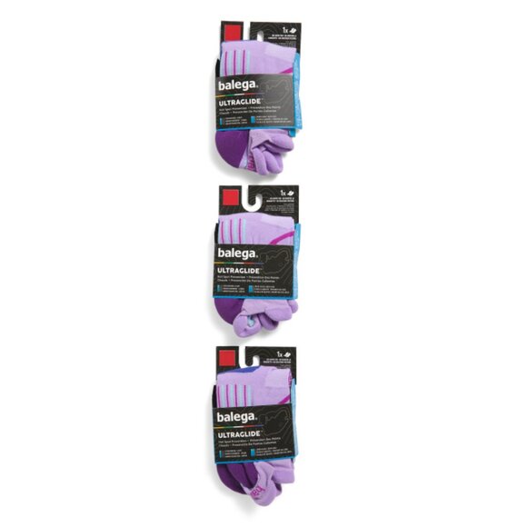 BALEGA Lavender 3pk Ultra Glide Socks - Picture 1 of 1